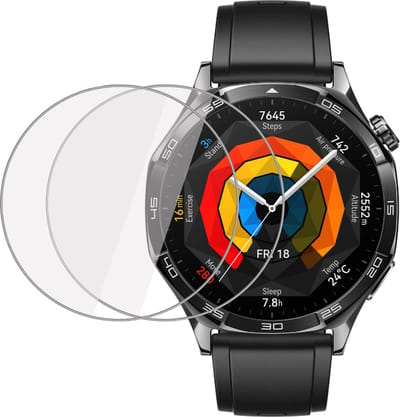 2x Screenprotector geschikt voor Huawei Watch GT 5 46mm - Folie Screen Protector