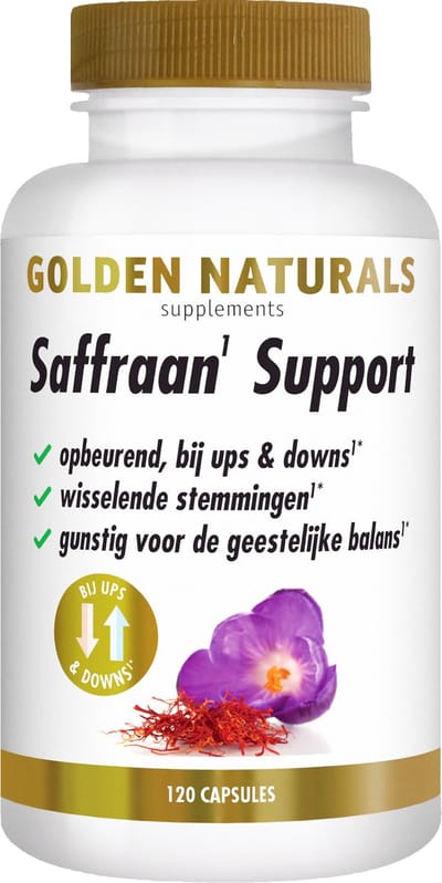 Golden Naturals Saffraan Support (120 capsules)