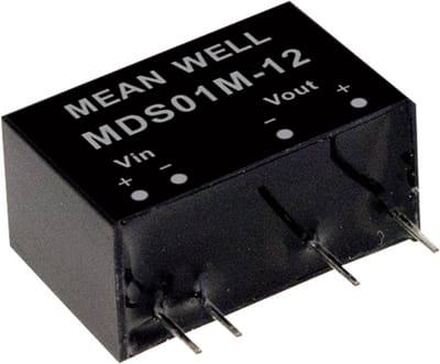 MEAN WELL MDS01L-12 DC/DC-convertermodule 84 mA 1 W Aantal uitgangen: 1 x Inhoud 1 stuk(s)