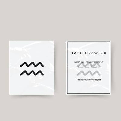 Tijdelijke tattoo sterrenbeeld waterman | Neptattoo volwassenen | Tijdelijke tattoo voor volwassenen | Temporary tattoo | Plaktattoos voor volwassenen | Neptattoos | Probeer zorgeloos een tattoo | tattforaweek