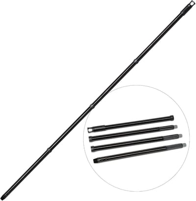 Novaliv Veelzijdige Premium Schroefbezemsteel 137 cm - 2,6 cm Stabiel Duurzaam Zwart Verstelbaar 137 cm tot 94,5 cm Perfect voor vegen, schrobben en ramen lappen Hoogwaardige metalen constructie