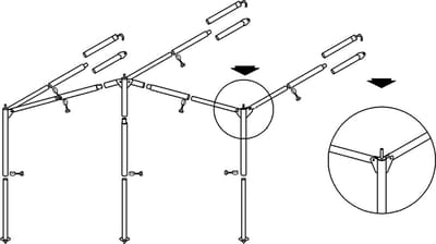 Campking Luifelframe Ameland Aluminium 28mm - Frames -