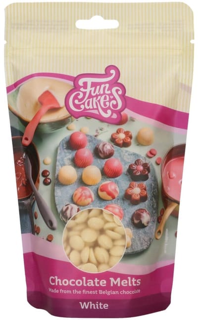 FunCakes Chocolade Melts - Wit - 350g - Smeltchocolade - Candy Melt