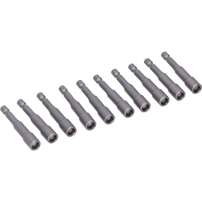 10 Stuks Zeskant Dop Set met Sterke Magnetische Elektrische Schroevendraaier Bit Accessoires 7mm