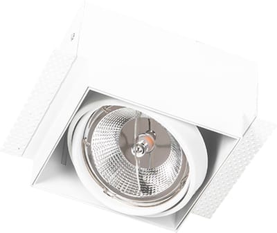 QAZQA Set van 6 Inbouwspot wit GU10 AR111 trimless verstelbaar - Oneon