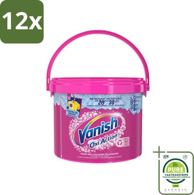 Vanish Oxi Action - Vlekkenverwijderaar Poeder - Levendige Kleuren - Gekleurde Was - 2.7 Kg - Voordeelverpakking - 12 stuks - Vlekkenverwijderaar - Wasverzachter