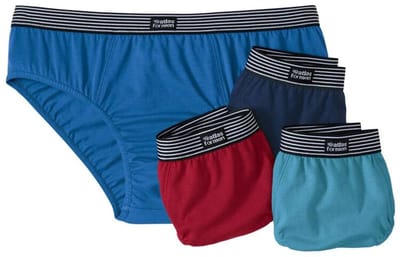 ATLAS FOR MEN - Set van 4 effen en comfortabele onderbroeken - Heren - Verkrijgbaar in grote maten - 5XL