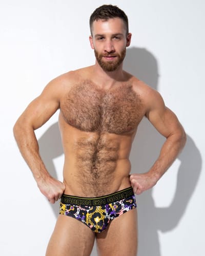 Garçon Brief Purple Jaguar - MAAT S - Heren Ondergoed - Slip voor Man - Mannen Brief