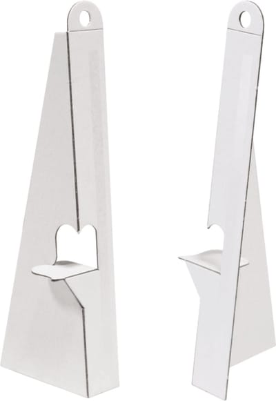 29 cm (A4) Kartonnen Standaard / Ezel - Wit - Zelfklevend