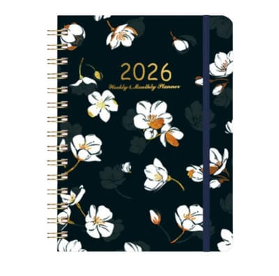 Agenda 2026 A5 - Weekplanner Maandplanner - Agenda 2026 Volwassenen - Spiraalgebonden Ringband - Januari-December 2026 - Met Penlus En Planstickers - Achterzak - Academische Planner - School Agenda - Kantoor Planner - Planner 2025-2026