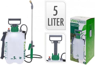 Zwarte Tuinsproeier 5 Liter Verstelbaar voor Waterbesparing