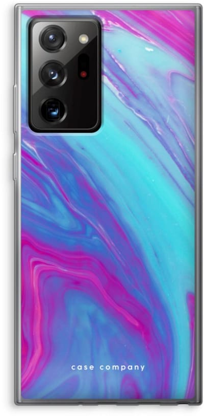 Case Company® - Hoesje geschikt voor Samsung Galaxy Note 20 Ultra / Note 20 Ultra 5G hoesje - Zweverige regenboog - Soft Cover Telefoonhoesje - Bescherming aan alle Kanten en Schermrand