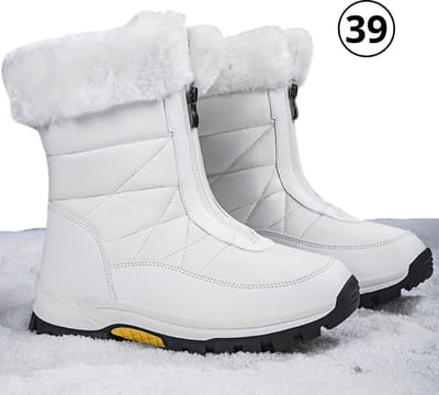 Nivard Snowboots Voor Dames - Sneeuwschoenen- Wintersport Sneeuwboots - Ski Gadgets - Maat 39 - Wit
