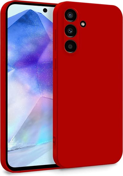 Hoesje Geschikt voor Samsung Galaxy A17 - Rood - Casemania Liquid Siliconen Back Cover