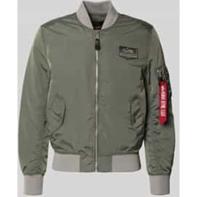 Regular fit bomberjack met Logopatch