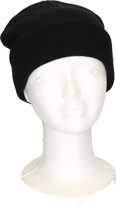 Basic winter muts zwart voor kinderen - wintermuts