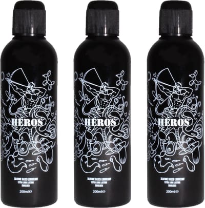 Heros Siliconen Glijmiddel - 200 ml x 3 stuks!
