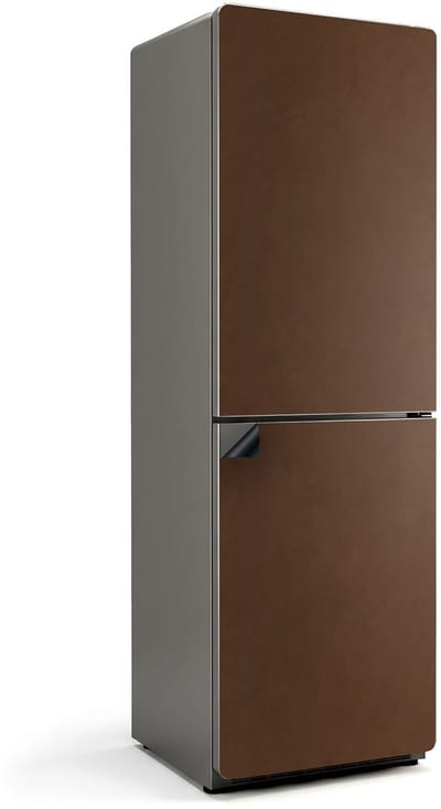Wallfluent Magnetische Koelkastmat - Bruin Koelkast Magneet Sticker - 60 cm x 190 cm - Bruin Magnetische Koelkastmat - Decoratieve Koelkastfolie - Magnetische Koelkastbescherming - Verwijderbare Koelkast Decoratie
