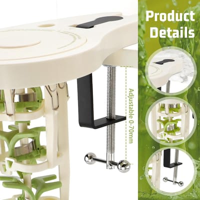 Asparagus Peeler with 6 Precision Blades, Asparagus Peeler with Screw Clamp and Pliers, Manual Powerless Peeler for - ShopVlot