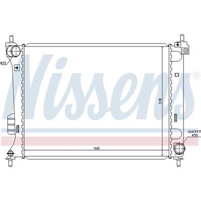 Radiator, motorkoeling NISSENS 67609