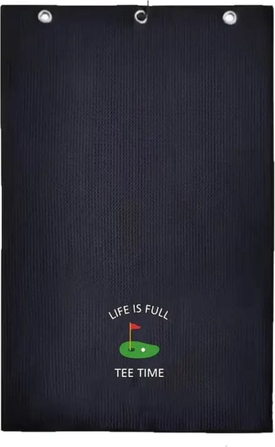 Livano Golf Handdoek - Golfhanddoek - Golf Accessoires - Towel - Comfortabel - Zwart