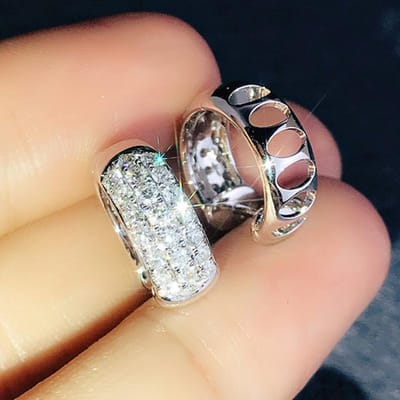 Huitan Sprankelende Kristal CZ Hoepeloorbellen voor Vrouwen Dagelijkse Slijtage Temperament Oorring Cirkels Prachtig Cadeau Mode Sieraden brown