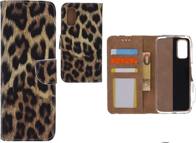 Bookcase Geschikt voor: Samsung Galaxy S20 - Luipaard - portemonnee hoesje
