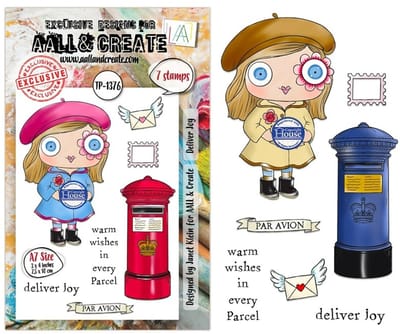 Aall & Create clearstamps A7 - Deliver joy