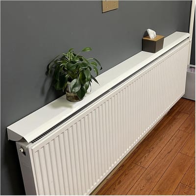 Radiator Top Cover - Radiator Plank - Extra Ruimte Creëren - Montage Zonder Boren - 110 cm - Wit