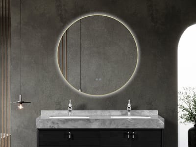 Mawialux LED Badkamerspiegel - Linde - 110cm - goud
