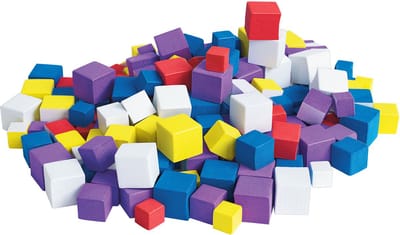Colorations foam blokken zelfklevend - creatieve bouwset 300 stuks.