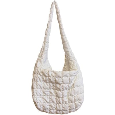 Niche en Veelzijdige Cloud Geplooide Onderarmtas, Een Casual Dumplingtas, Een Schoudertas Crossbodytas, en Een Vrouwelijke Tote white