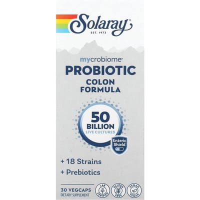 Mycrobiome Probiotische Colon Formule, 50 Miljard, 30 Plantaardige Capsules