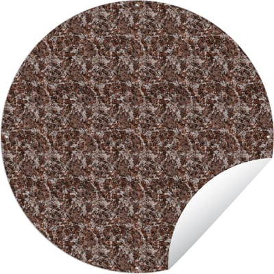 Tuincirkel Graniet - Patroon - Structuur - 60x60 cm - Ronde Tuinposter - Buiten