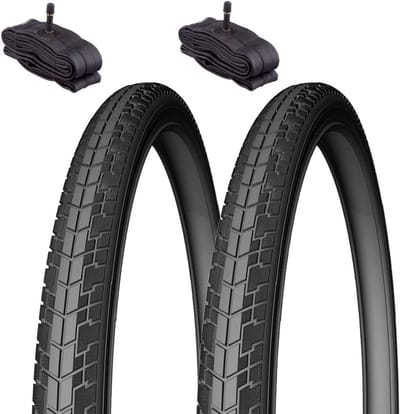 Fietsbanden Set - Banden Binnenbanden - Stadsfiets Hybride - Anti-punctie Bescherming - 700x40/42C - Zwart