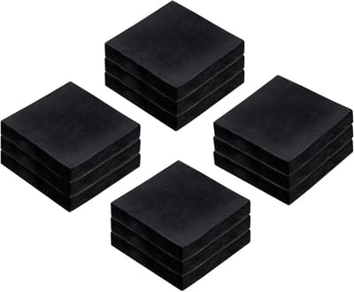 Anti-vibratiematten van rubber - 12 stuks - Geluidsdempend en trillingsisolatie voor apparaten