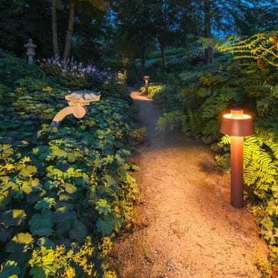 SLV tuinpadverlichting Photoni 75, roestkleurig, aluminium, hoogte 75 cm