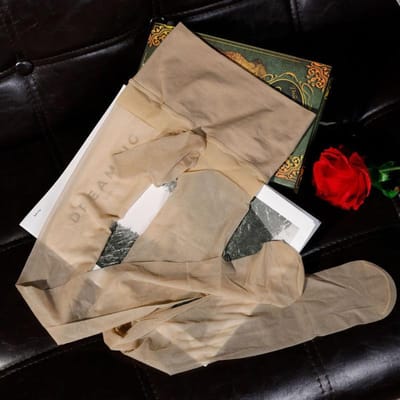Zomer Ultra Dun Fluweel Naadloos 5D Zijde Kousen Heren Sexy Onzichtbaar Anti Haken Hoge Elastische Spoorloze Pantyhose VBVQ beige