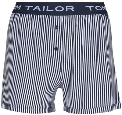 Tom Tailor - Pyjamashort met streeppatroon - Maat 34 - blue stripes