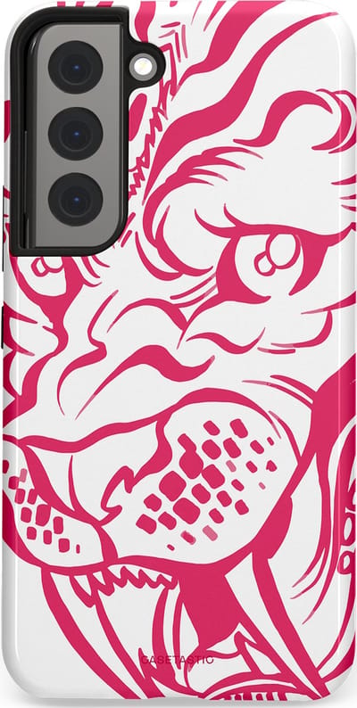 Casetastic Hoesje Geschikt voor Samsung S22 - Stijlvolle Beschermende Duo-layer Case - Scherpe Strepen