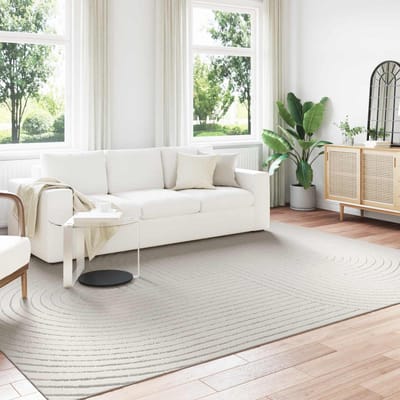 vidaXL - Binnen- - en - buitenkleed - PALMERAS - Crème - 280 - x - 200 - cm - Polyester