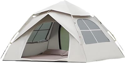 Automatische Tent - Pop-up Tent - Kamperen Festivals - Waterdicht UV-blok - 200x200x130cm - Wit