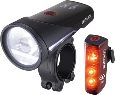 Oplaadbare Fietslamp Set met Schroefbevestiging | Voor- en Achterlicht met Koppelfunctie | StVZO-Goedgekeurd