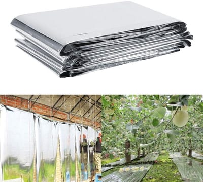 Reflecterende Mylar Film voor Planten, 210 x 120 cm, Hoogwaardige Zonne-reflectie voor Kassen en Tuinplanten, Ideaal voor Plantengroei en Lichtbeheer
