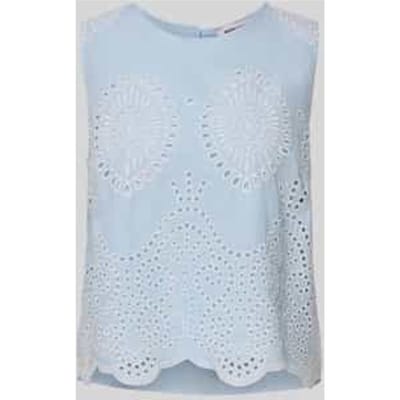 Blousetop met broderie