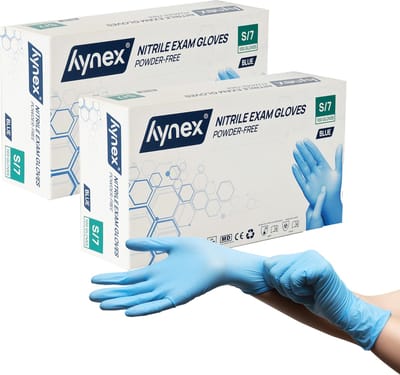 Hynex Nitril handschoenen maat S - Set van 2 - Blauw - 100/doos - 3,5gram - Poedervrij - Wegwerp Handschoenen
