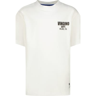 Vingino Basic-oversized Real White Maat: 2 | T-Shirts Outlet | Unisex | Wit