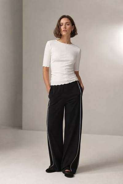 Jordan stretch viscose top | White - White / S