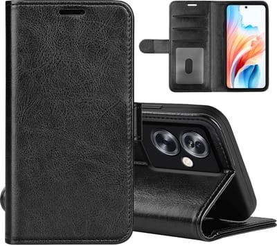 MobyDefend Hoesje - Geschikt voor Oppo A79 / OnePlus Nord N30 SE - Wallet Book Case (Sluiting Achterkant) - Zwart