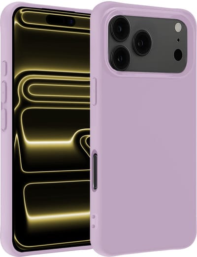 Hoesje - Geschikt voor Apple iPhone 17 Pro - Sterk & Shockproof - Hoes Cover - Siliconen Case - Telefoonhoesjes - Lila